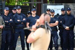 Policjanci podczas szkolenia