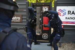 Policjanci podczas szkolenia
