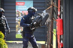 Policjanci podczas szkolenia