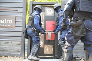 Policjanci podczas szkolenia