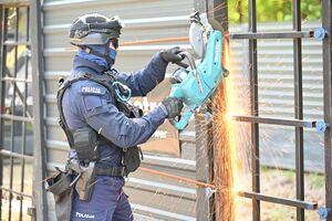 Policjanci podczas szkolenia