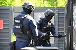 Policjanci podczas szkolenia