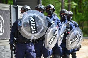 Policjanci podczas szkolenia