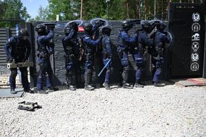 Policjanci podczas szkolenia