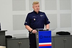 Funkcjonariusze podczas wojewódzkiego finału konkursu par patrolowych