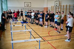 Funkcjonariusze podczas wojewódzkiego finału konkursu par patrolowych