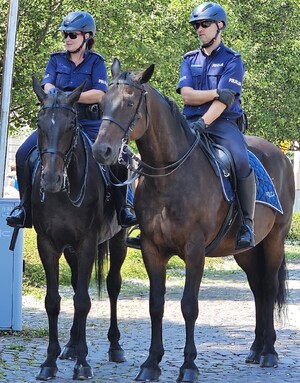 Policjanci podczas obchodów Święta Policji