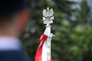 Funkcjonariusze podczas obchodów Święta Policji w rzeszowskim oddziale prewencji