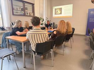 Policjanci na spotkaniu