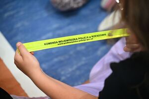 Policjantki podczas spotkania z uczniami