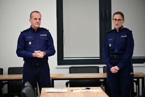 Policjanci podczas Wojewódzkich eliminacji do II Ogólnopolskiego Konkursu dla policjantów rzeczników dyscyplinarnych
