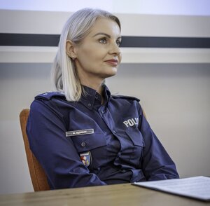 Policjanci biorący udział w Kongresie Nowoczesnej Edukacji na Uniwersytecie Rzeszowskim