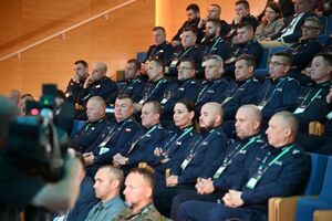 Policjanci podczas Carpathian Drone Summit 2026