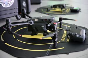 Policjanci podczas Carpathian Drone Summit 2026