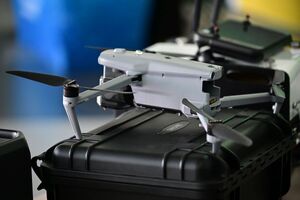 Policjanci podczas Carpathian Drone Summit 2026