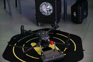 Policjanci podczas Carpathian Drone Summit 2026
