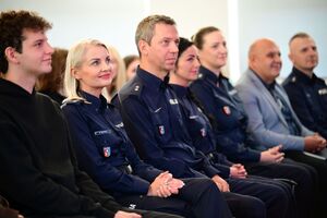 policjanci podczas castingu „Przyszłość a Ty”