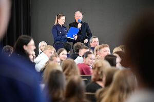 policjanci podczas castingu „Przyszłość a Ty”