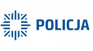 Na zdjęciu logo i napis policja.