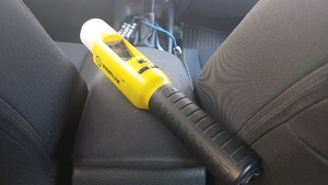 Na zdjeciu urządzenie do kontroli stanu trzeźwości.