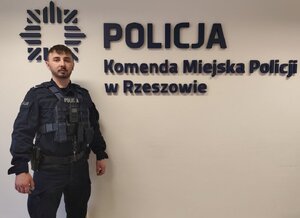Na zdjęciu sierż. Patryk Indyk.
