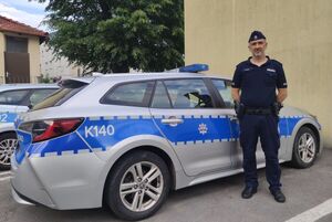 Na zdjeciu asp. sztab. Konrad Brzechwa.