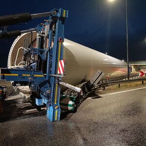 Zablokowana autostrada A4 na węźle Rzeszów-Wschód