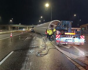 Zablokowana autostrada A4 na węźle Rzeszów-Wschód