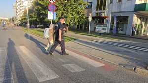 Zdjęcie przedstawia zabezpieczenie meczu Stali Rzeszów – Ruch Chorzów
