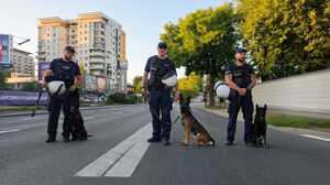 Policjanci zabezpieczali mecz Stali Rzeszów z Ruchem Chorzów