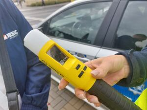 Na zdjęciu urządzenie do kontroli stanu trzeźwości.