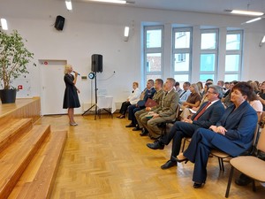 uczestnicy inauguracji roku szkolnego w Rymanowie