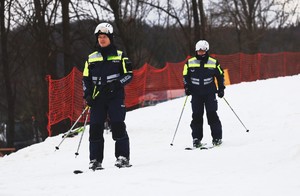 zdjęcia ze stoku narciarskiego w Puławach