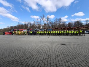 zdjęcia z ćwiczeń z zakresu reagowania kryzysowego na terenie gminy Jedlicze
