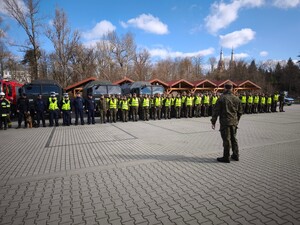 zdjęcia z ćwiczeń z zakresu reagowania kryzysowego na terenie gminy Jedlicze