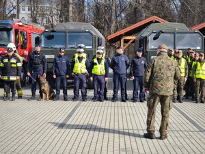 zdjęcia z ćwiczeń z zakresu reagowania kryzysowego na terenie gminy Jedlicze