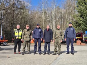 zdjęcia z ćwiczeń z zakresu reagowania kryzysowego na terenie gminy Jedlicze