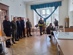 zdjęcia z ćwiczeń z zakresu reagowania kryzysowego na terenie gminy Jedlicze