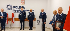 Uroczystość przekazania obowiązków Komendanta Powiatowego Policji w Dębicy