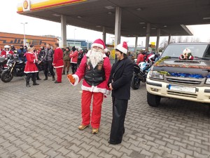 Uczestnicy Moto Mikołajów