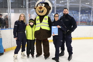 Policjanci z misiem Popo