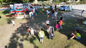 Policjanci podczas pikniku