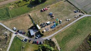 Policjanci podczas pikniku w Zarębkach