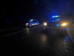 Policjanci podczas działań z uczniami