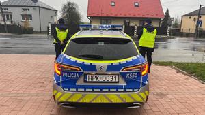 policjanci podczas akcji