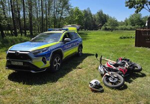 Funkcjonariusze udaremnili ucieczkę motocyklisty, który nie zatrzymał się do kontroli.