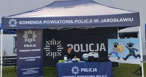 Stoisko Komendy Powiatowej Policji w Jarosławiu