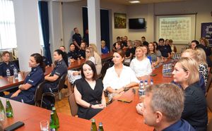 Policjantki i pracownice Policji zgromadzone na sali