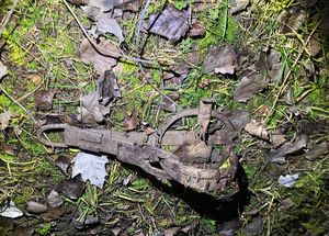 Metalowy zatrzask tzw. żelazo