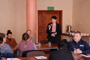 Pani Wójt podczas przemówienia